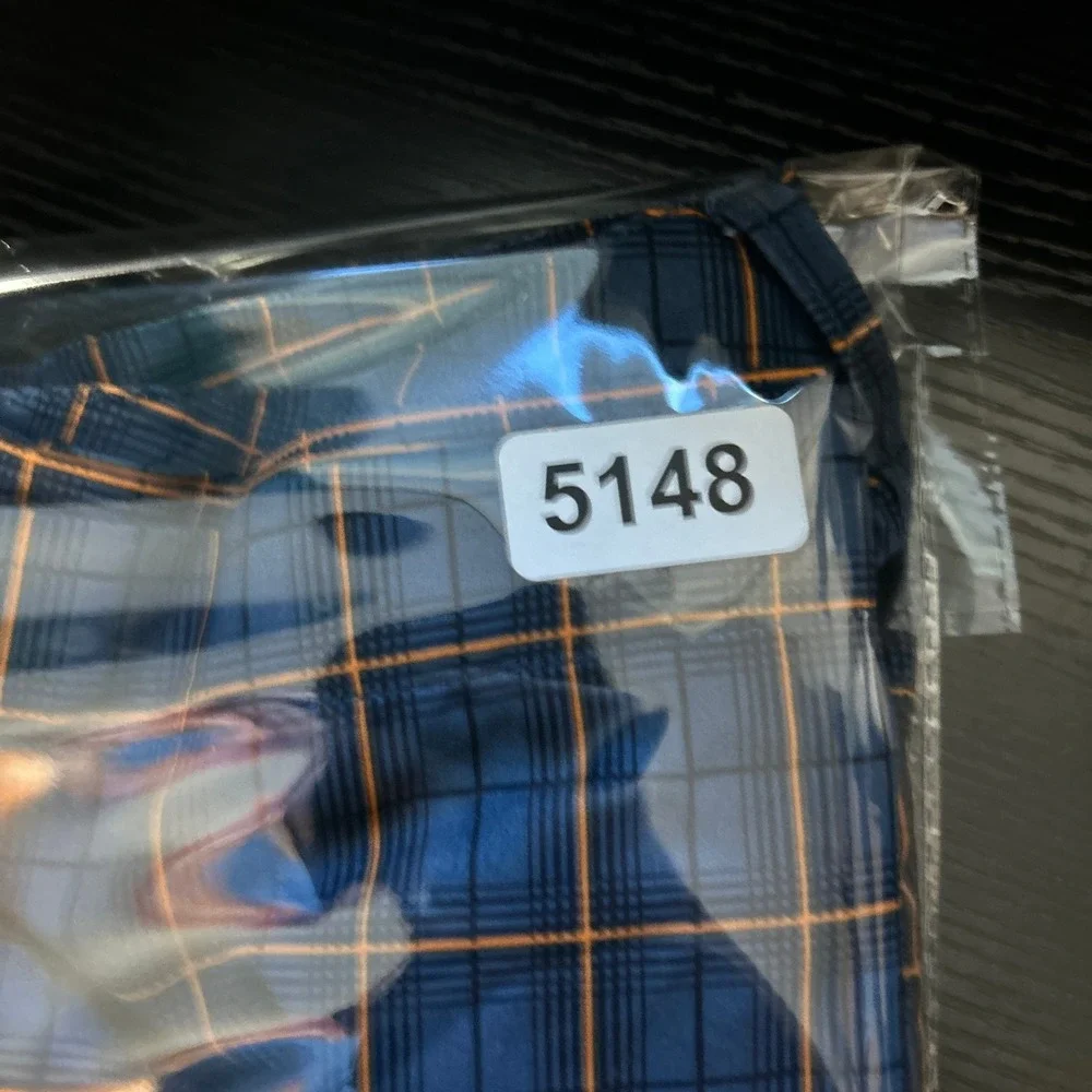 The North Face Cargo Shorts Mens 36 Blue Orange Plaid Outdoor Hiking Casual Fit